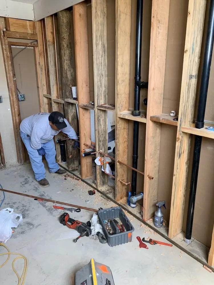 Commercial rough-in plumbing for Trenchless Sewer Repair in Walnut Grove
